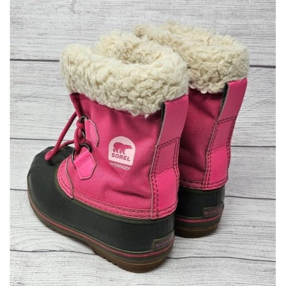 SOREL Kids' Yoot Pac Nylon Snow Boot Ultra Pink Alpine Tundra Size 13 - Picture 7 of 13